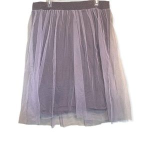 Torrid Gray Tulle Skirt